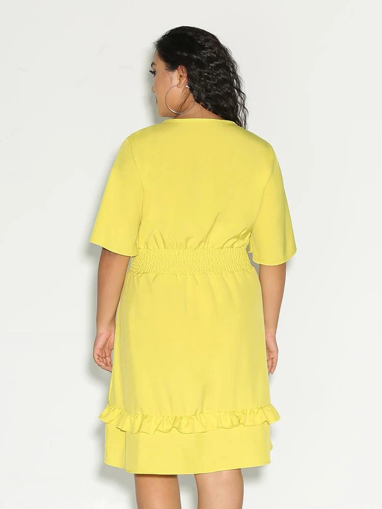 Button Split Hem Skirt