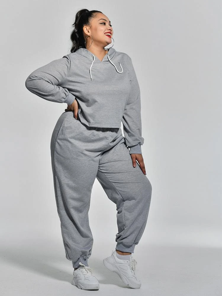 Solid Hoodie Sports Co-ords