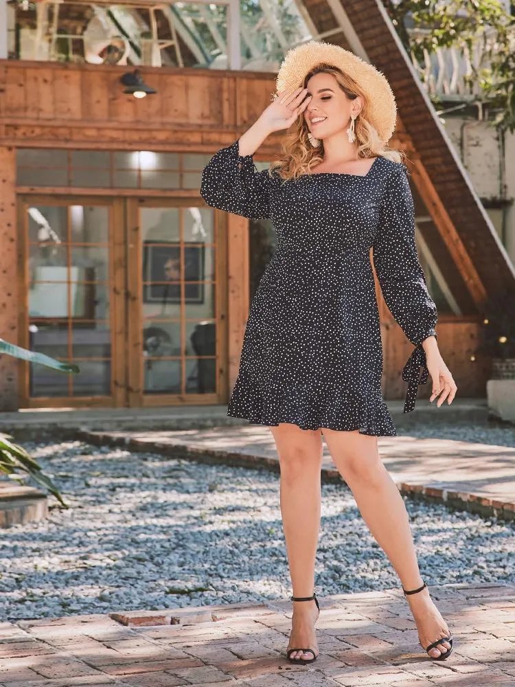 Dot Printed Dress