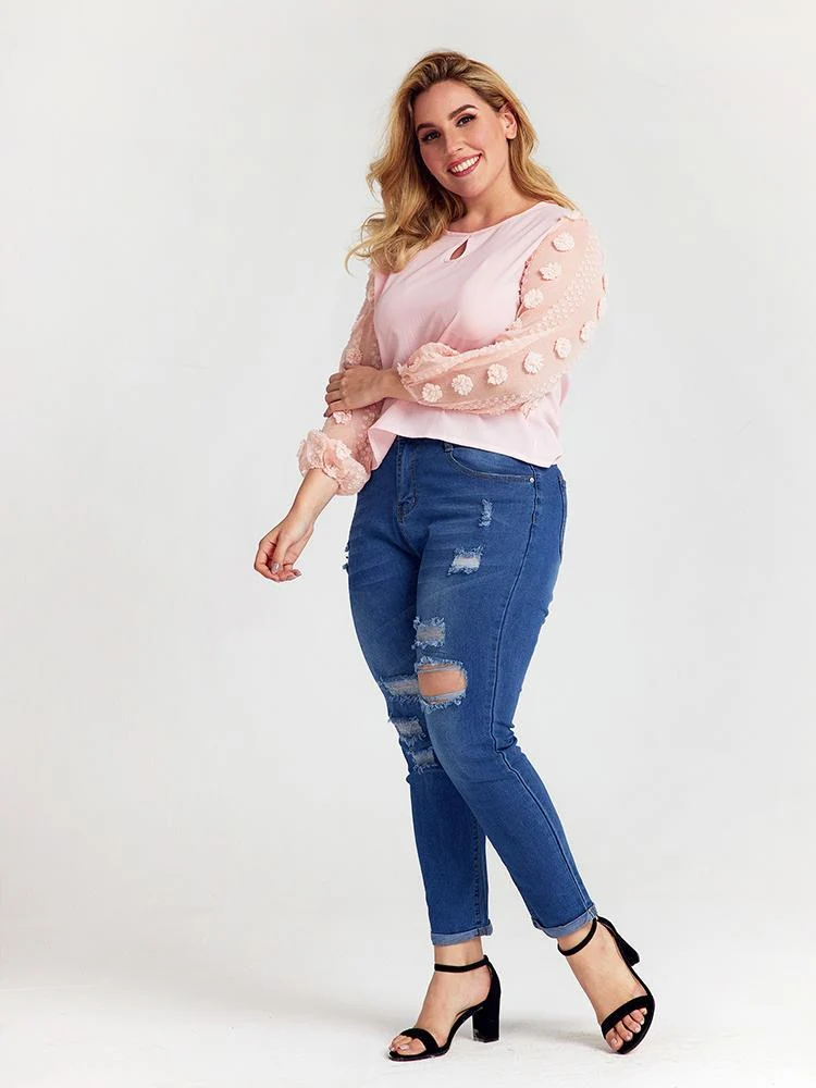 Cut out Solid color Tops