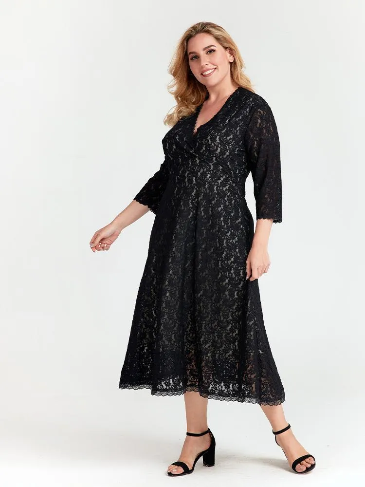 Lace Cut out Dress