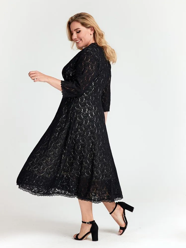 Lace Cut out Dress