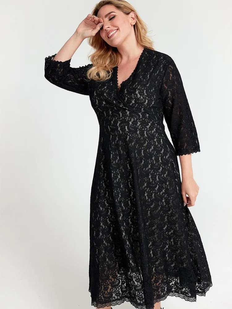 Lace Cut out Dress