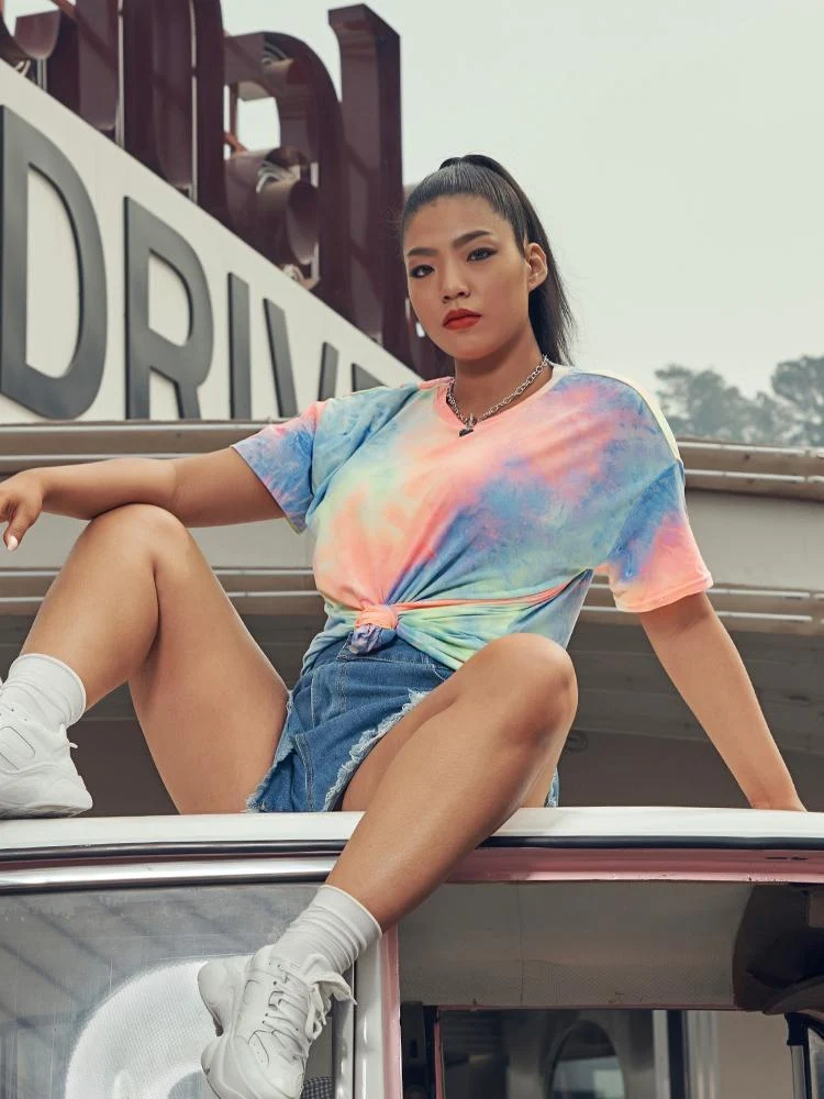 Tie Dye Knotted T-shirt
