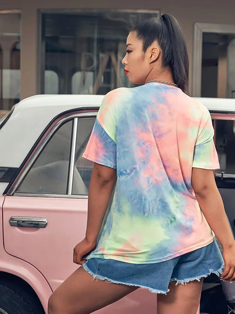 Tie Dye Knotted T-shirt
