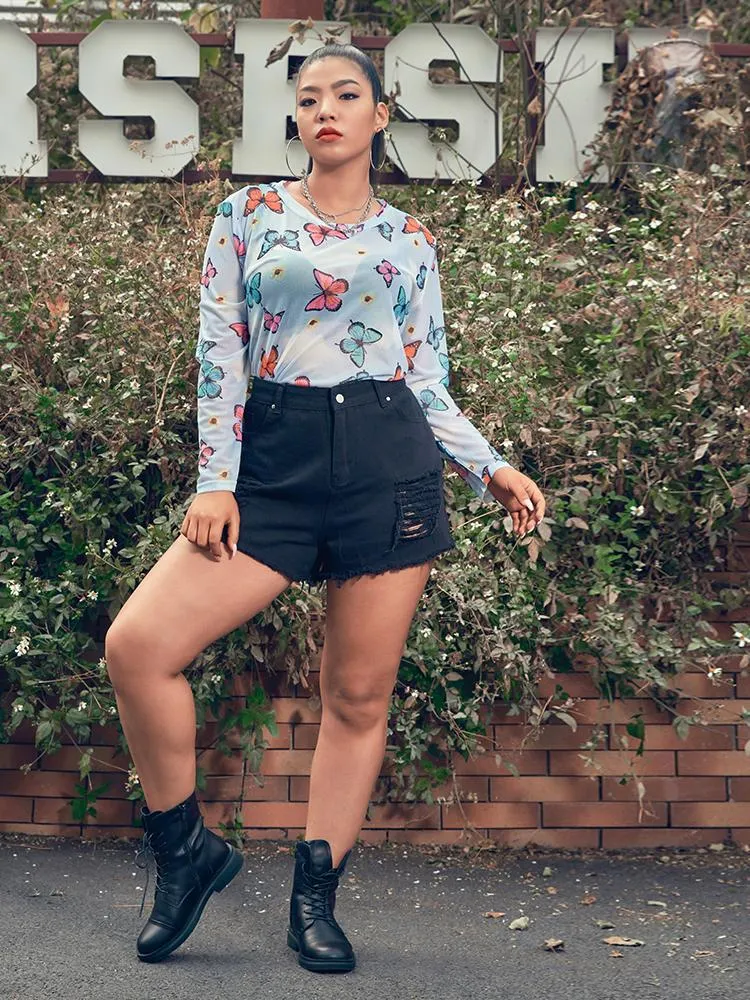 Chiffon Printed T-shirt