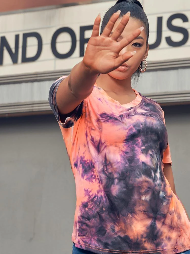 Tie Dye Round-neck T-shirt