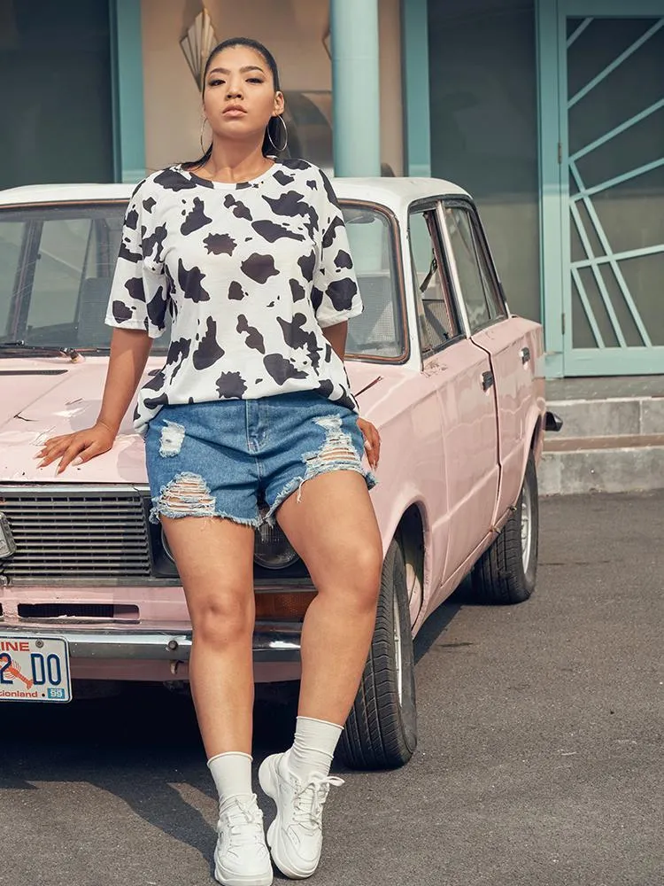 Cow Printed T-shirt
