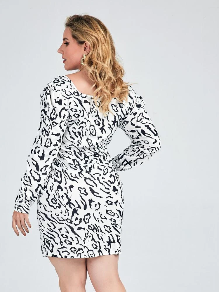 Slim Fit Leopard Dress