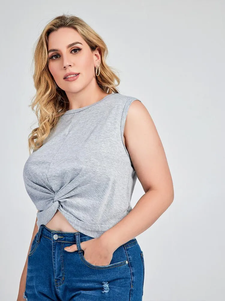 Twist Round-neck Top