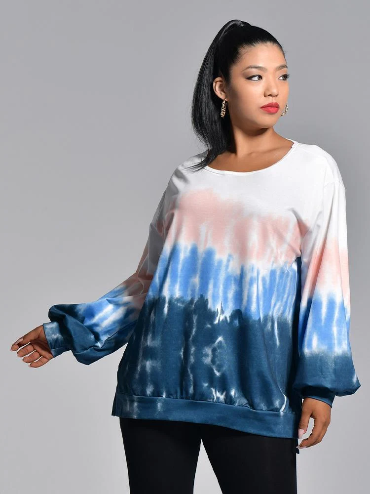 Round-neck Tie Dye Top