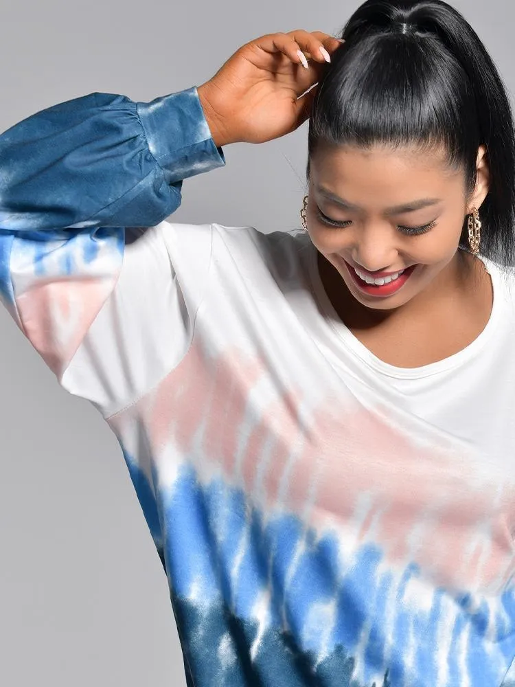Round-neck Tie Dye Top