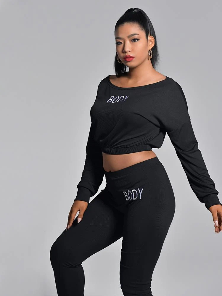Letter Printed Sports Co-ords