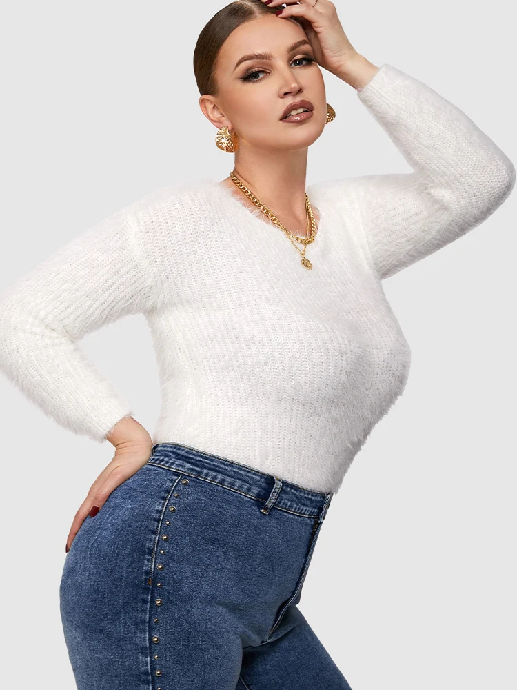 Solid Solid Color Regular Sweaters