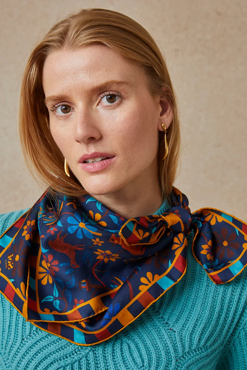 Foulard en soie Jaipur Mon Amour