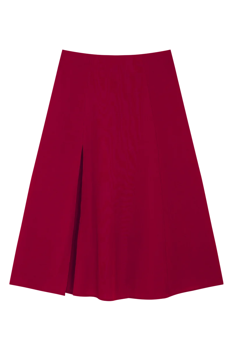 Jupe Envoutante Framboise en Lyocell
