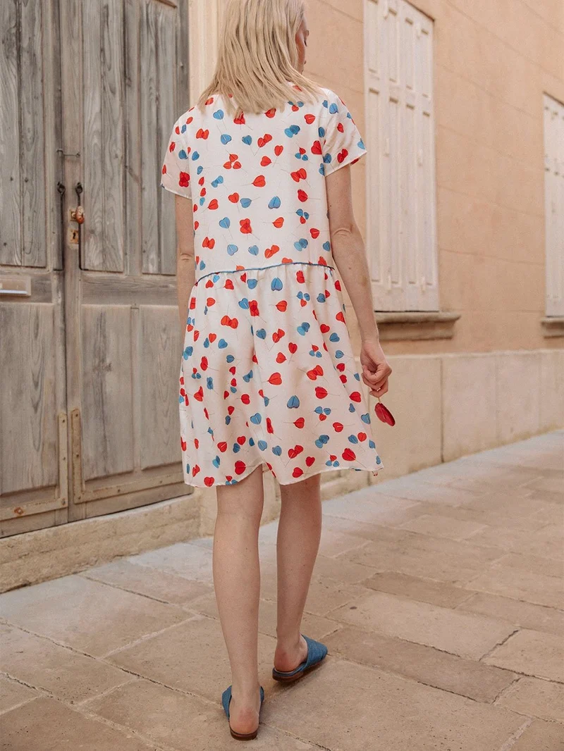 Robe T-shirt en soie coton Les Sucettes