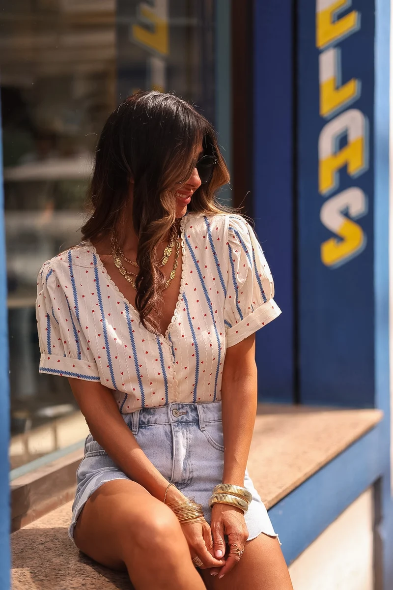 Blouse Enola coeur