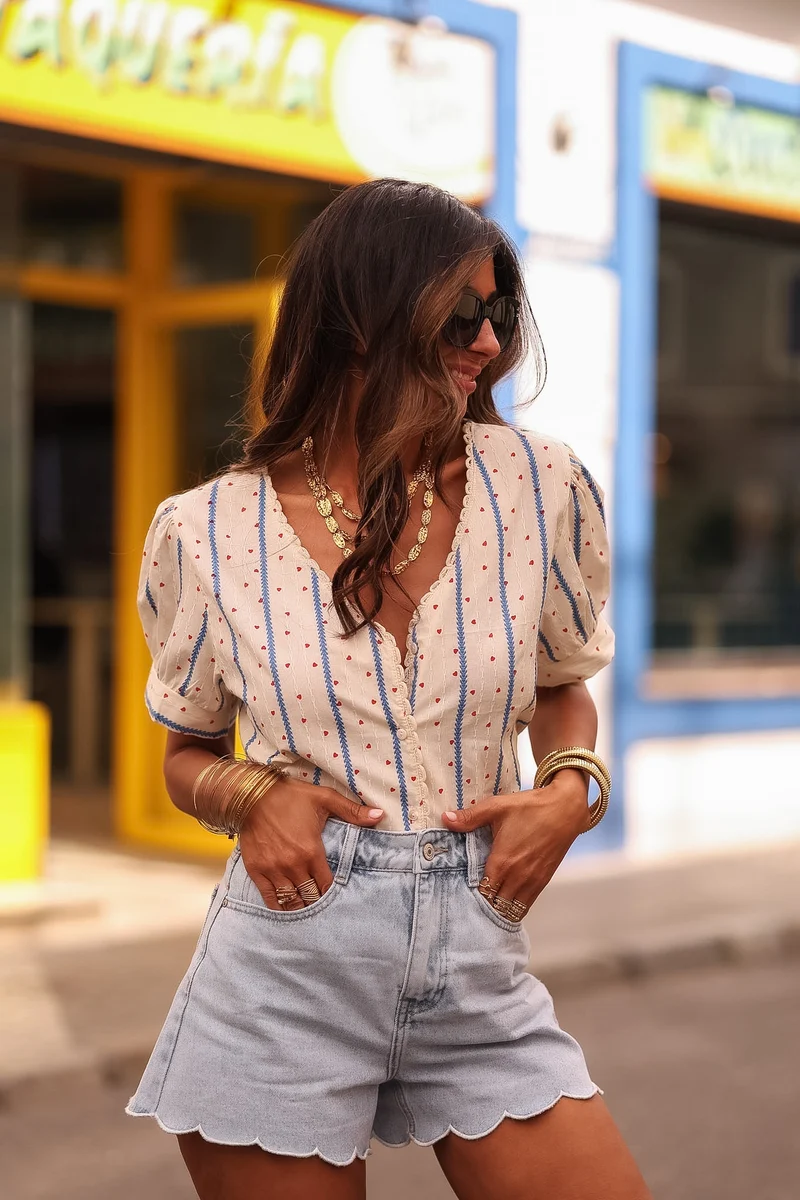 Blouse Enola coeur
