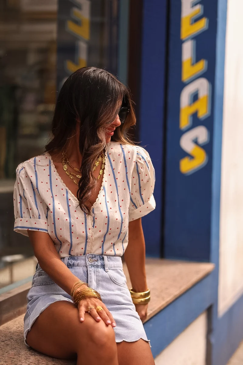 Blouse Enola coeur