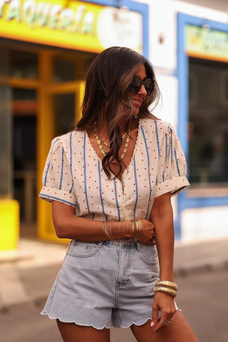 Blouse Enola coeur
