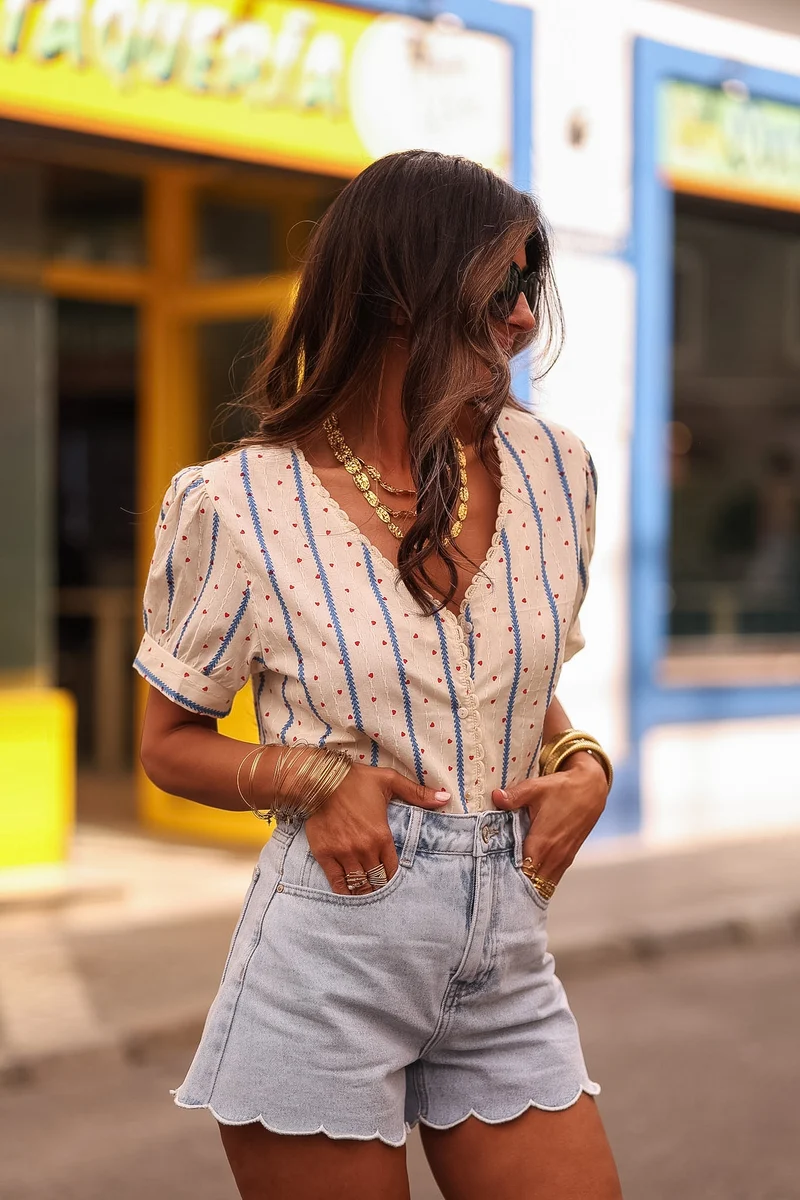 Blouse Enola coeur