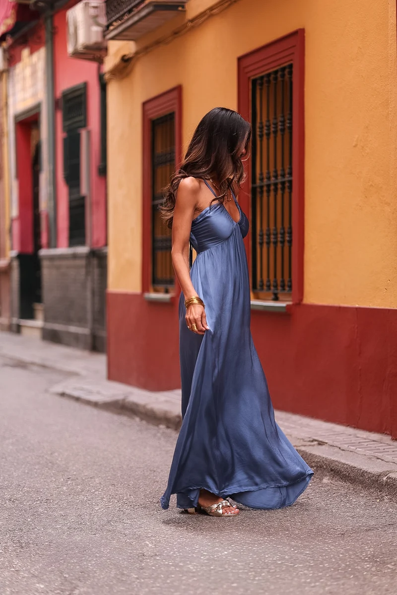 Robe Zélia bleue