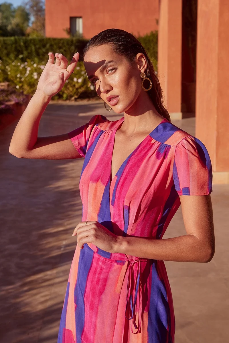 Robe Malicieuse en soie Horizon