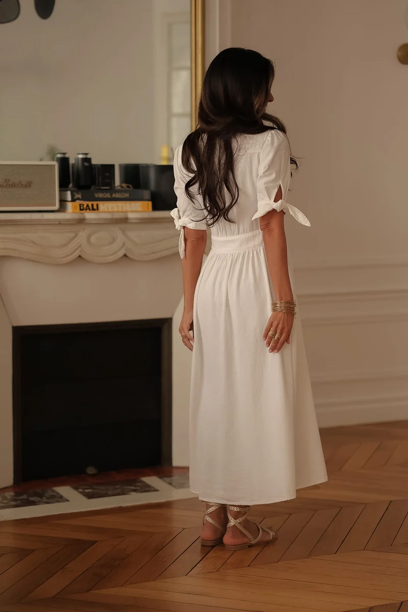 Robe longue Jola écrue