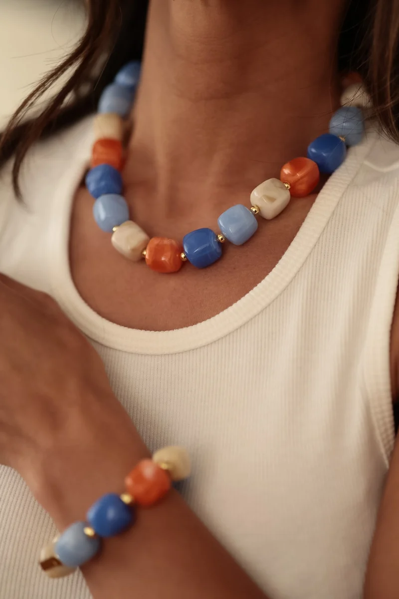 Collier Ysel bleu