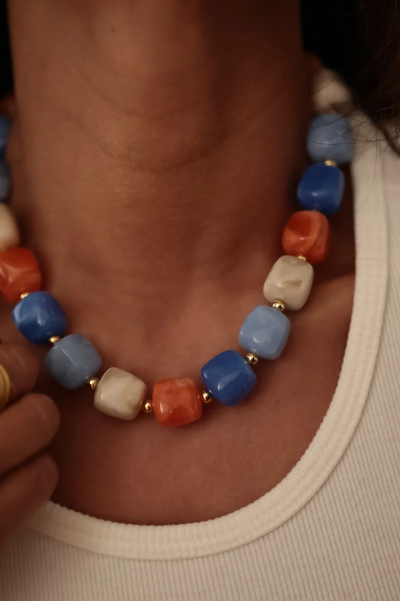 Collier Ysel bleu