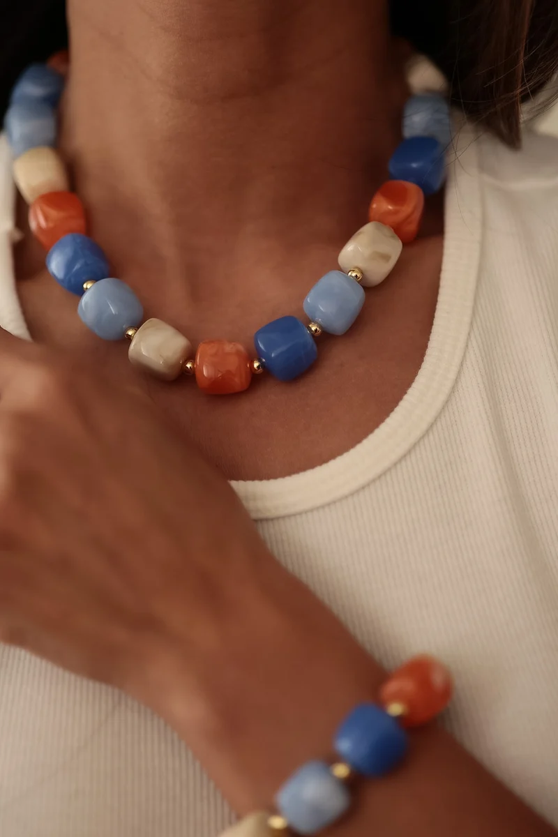 Collier Ysel bleu