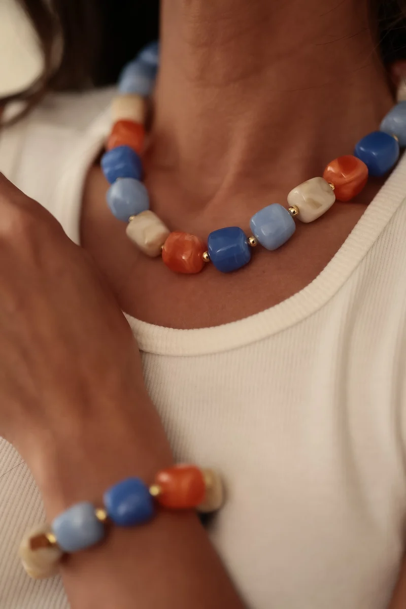 Collier Ysel bleu