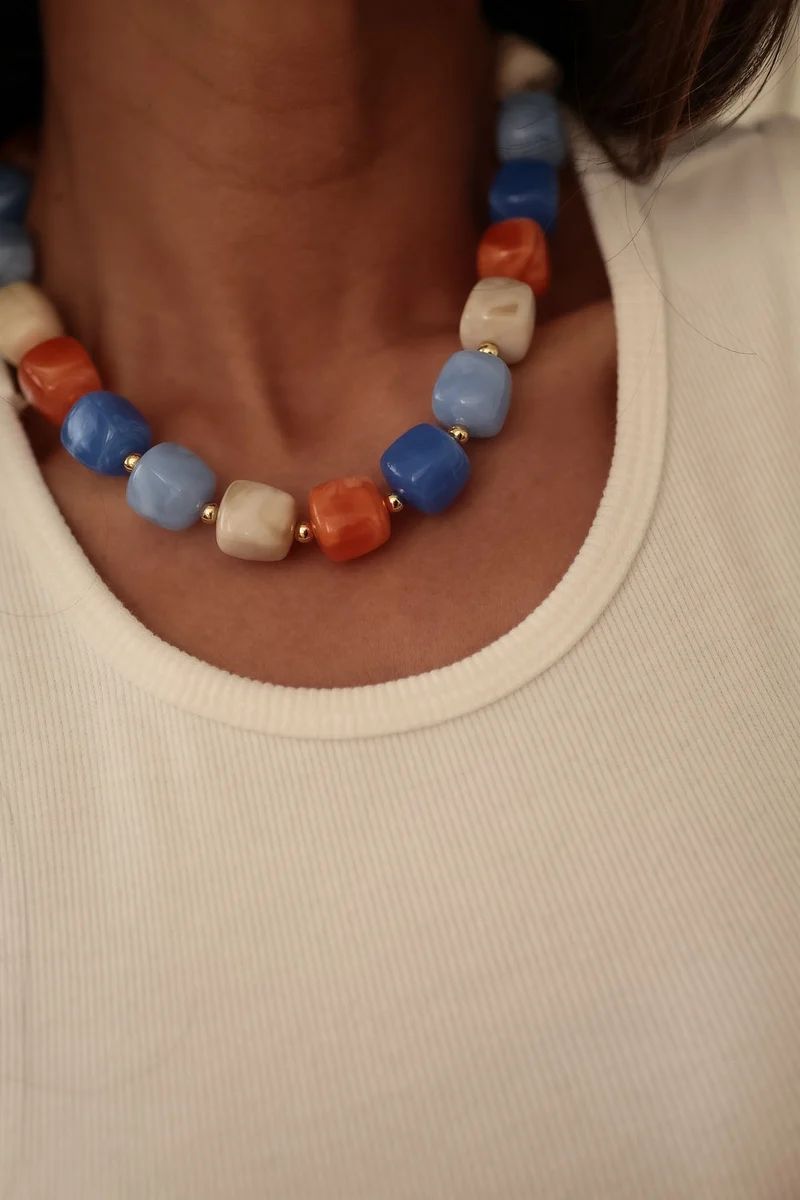 Collier Ysel bleu