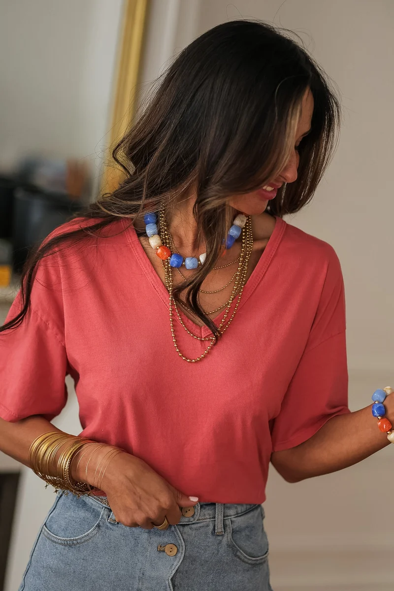 Tee-shirt Miane terracotta