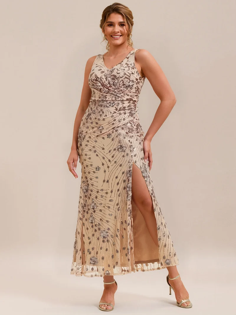 ever JUNIPER|Robe de soirée moulante à sequins froncés