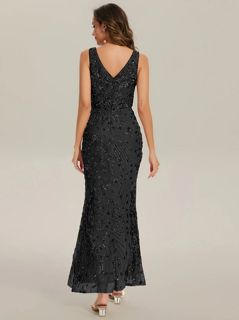 ever JUNIPER|Robe de soirée moulante à sequins froncés