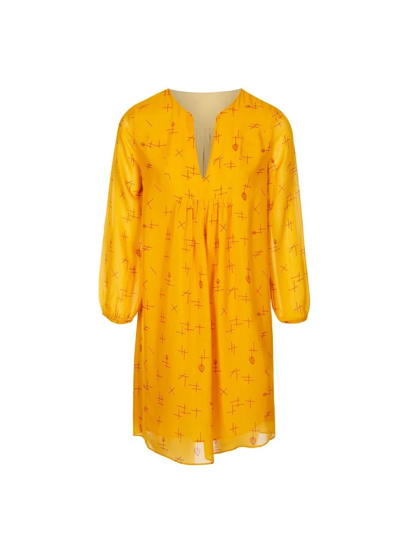 Robe tunique en soie Allumer le Feu
