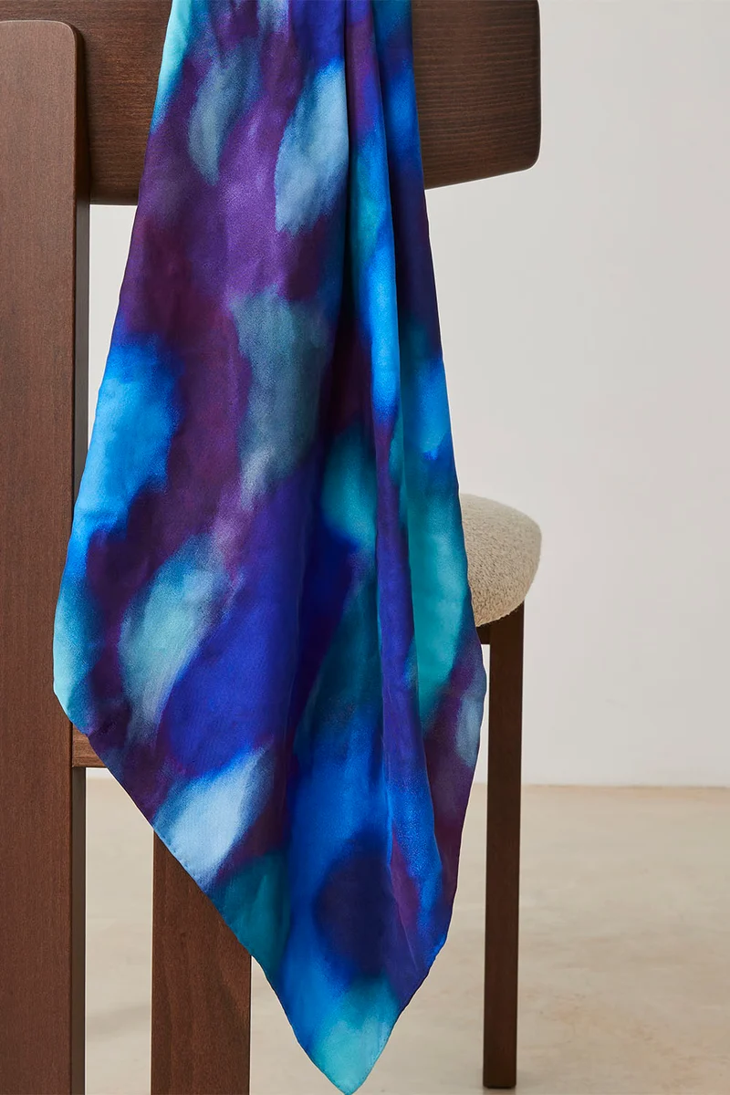 Foulard en soie Flora Aquatique