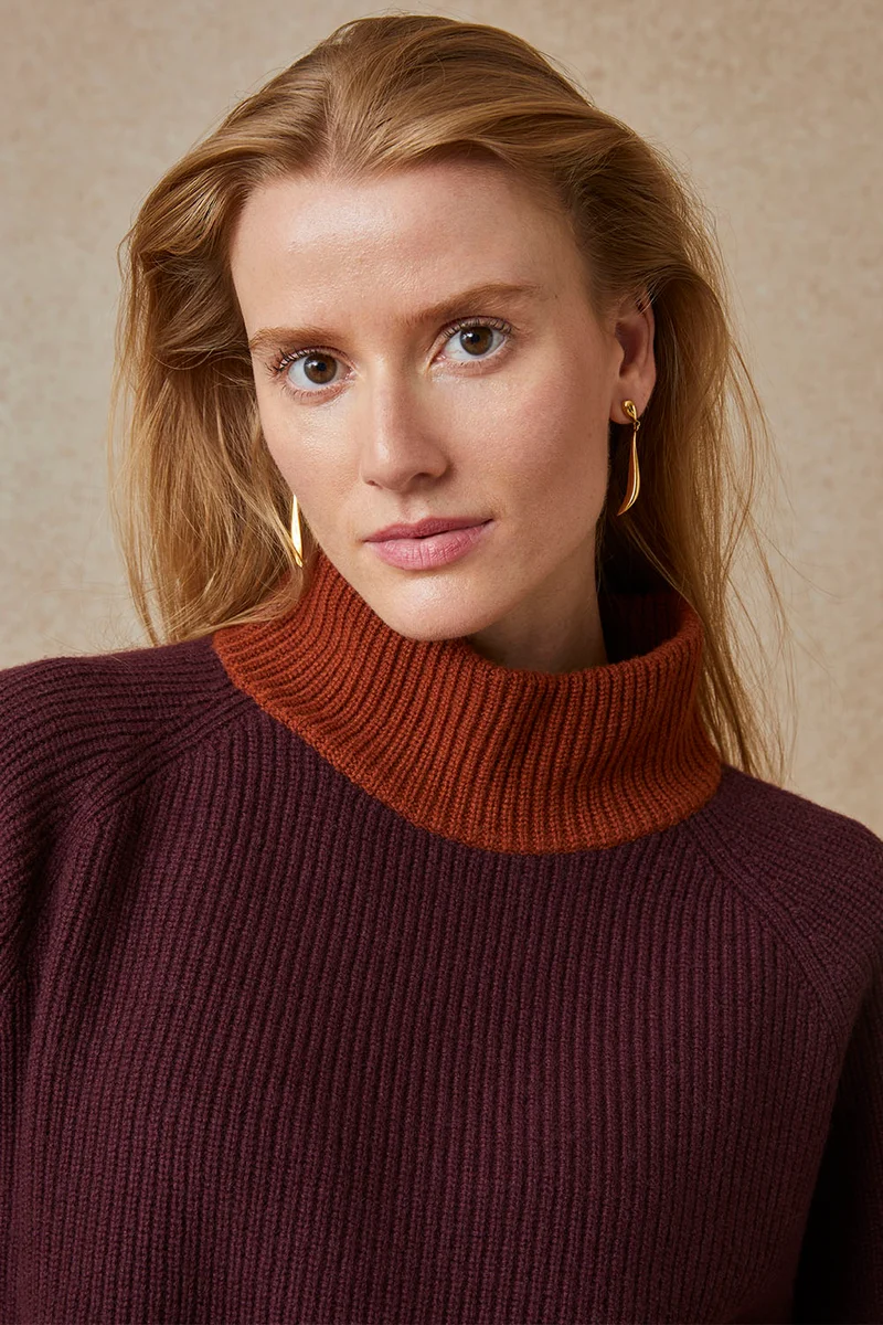 Pull Audacieuse Bordeaux