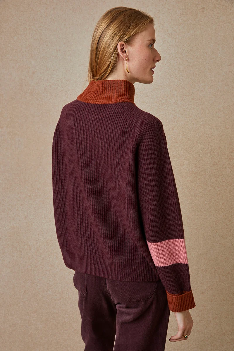 Pull Audacieuse Bordeaux