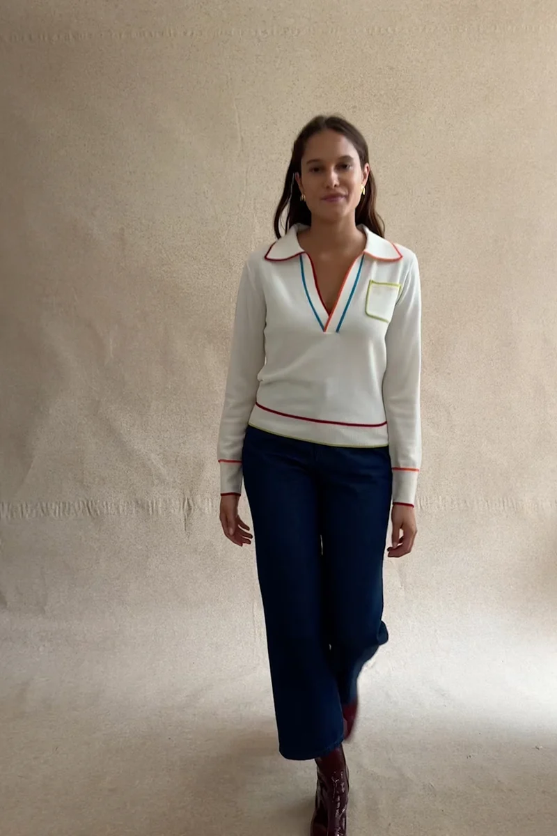 Pull Paolo Ecru en Laine