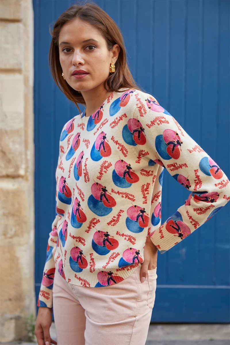 Pull Un Américain à Paris en Laine