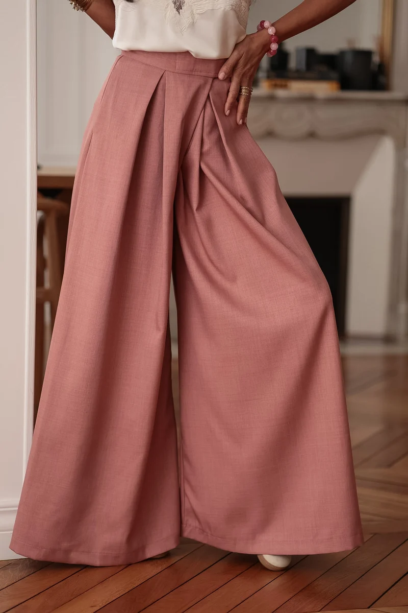 Pantalon Iris rose terracotta