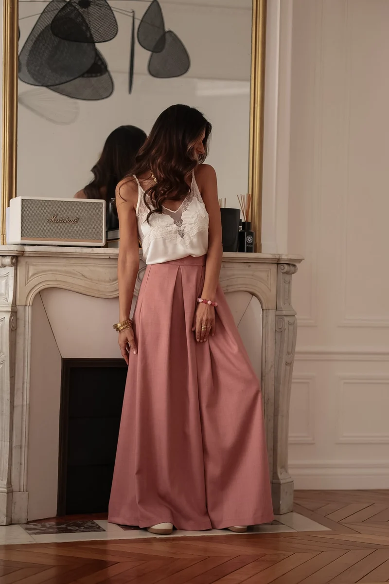 Pantalon Iris rose terracotta