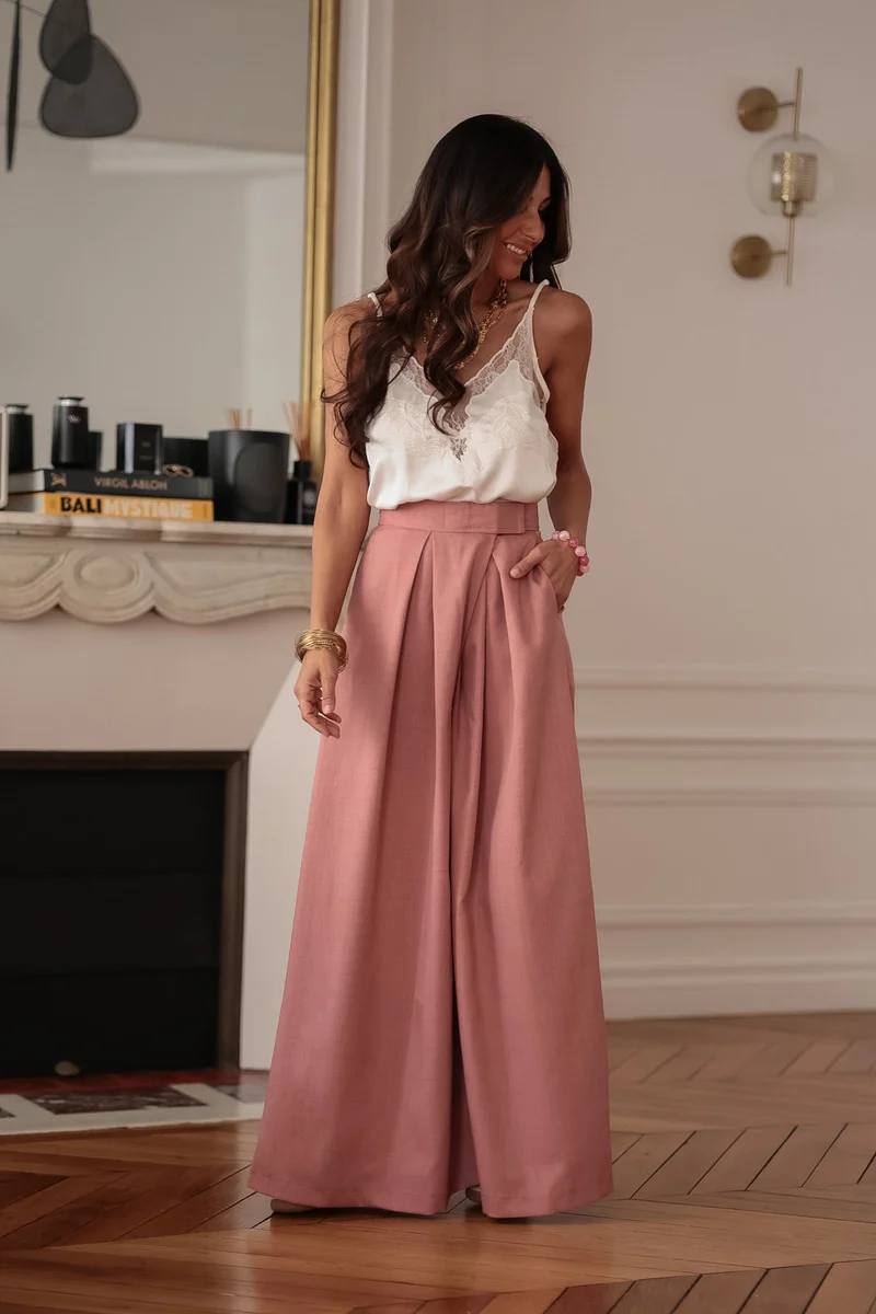 Pantalon Iris rose terracotta