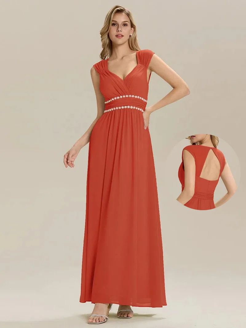 ever ZELINA|Robe de soirée élégante dos nu sans manches