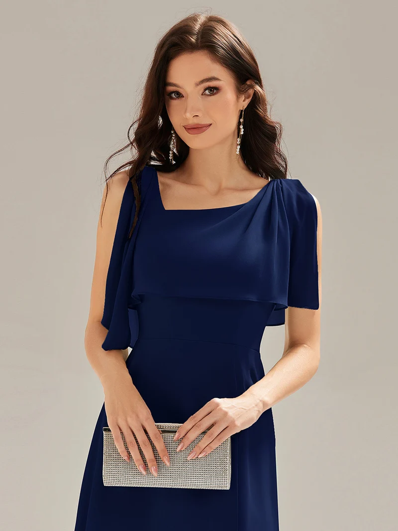ever SABRINA|Robe de soirée longue à décolleté halter sans manches et fente haute