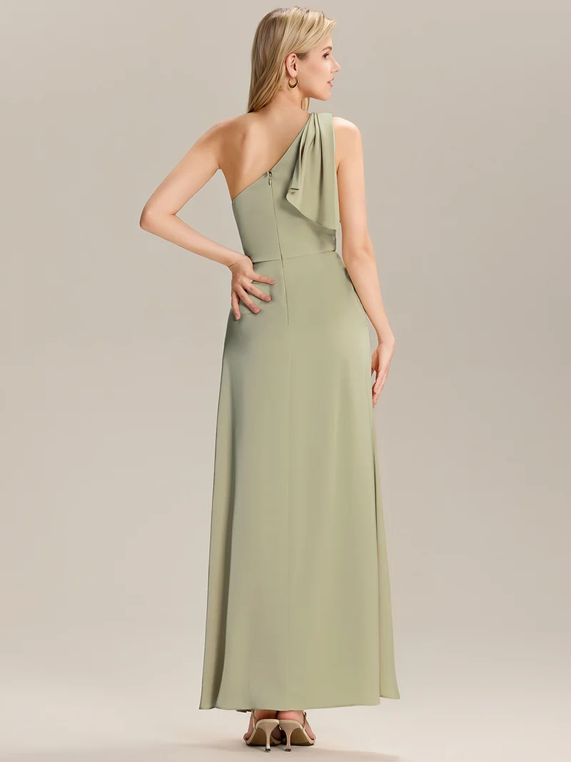 ever EVELISE|Robe longue asymétrique sans manches fente haute