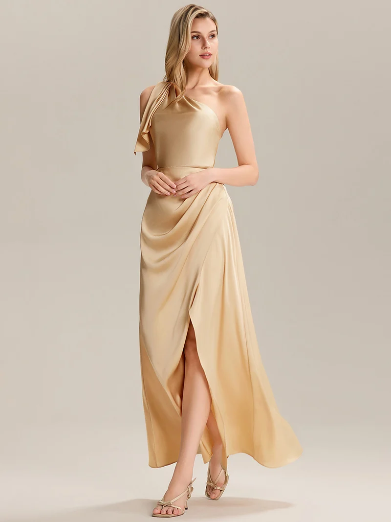 ever EVELISE|Robe longue asymétrique sans manches fente haute
